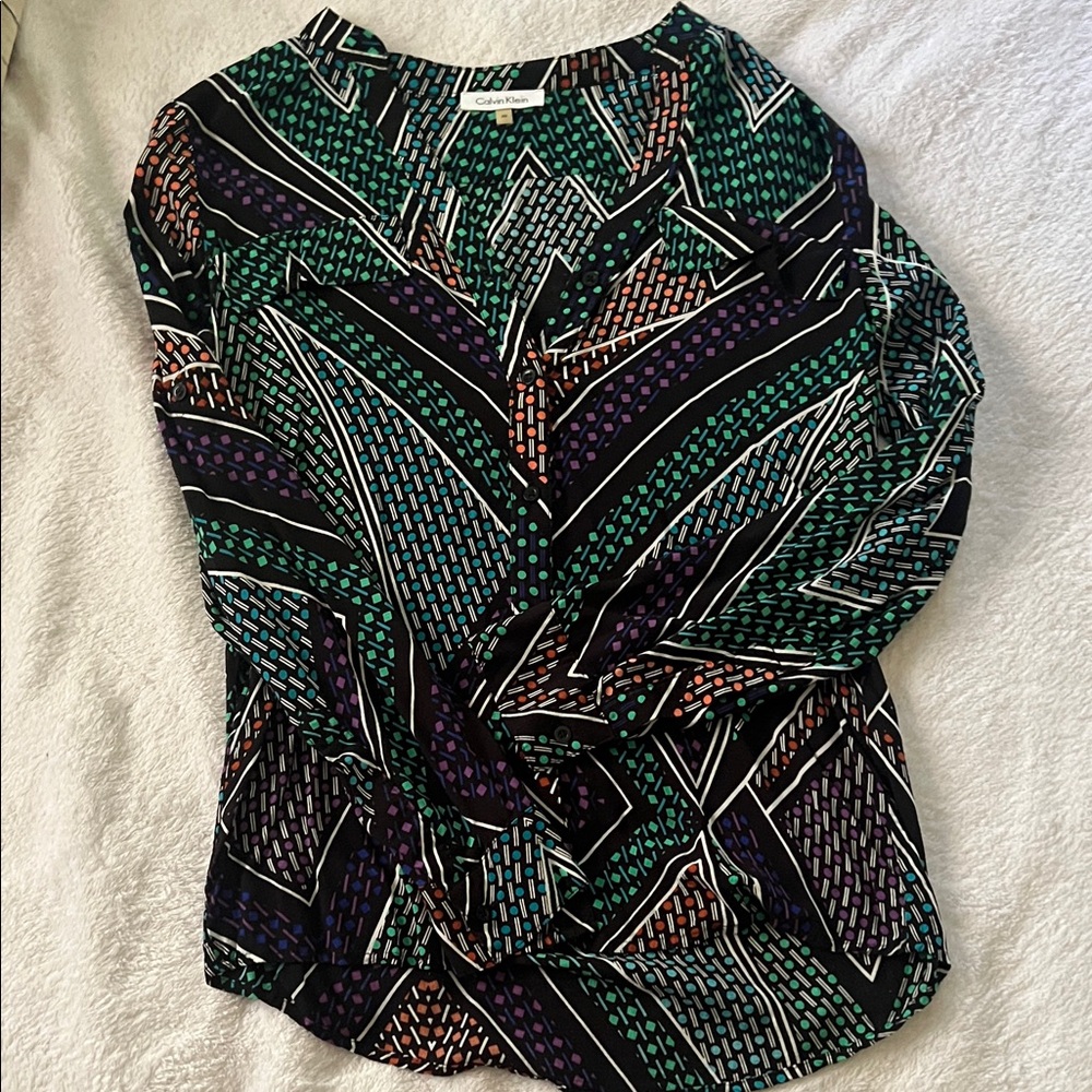 Calvin Klein Geometric Women's Top